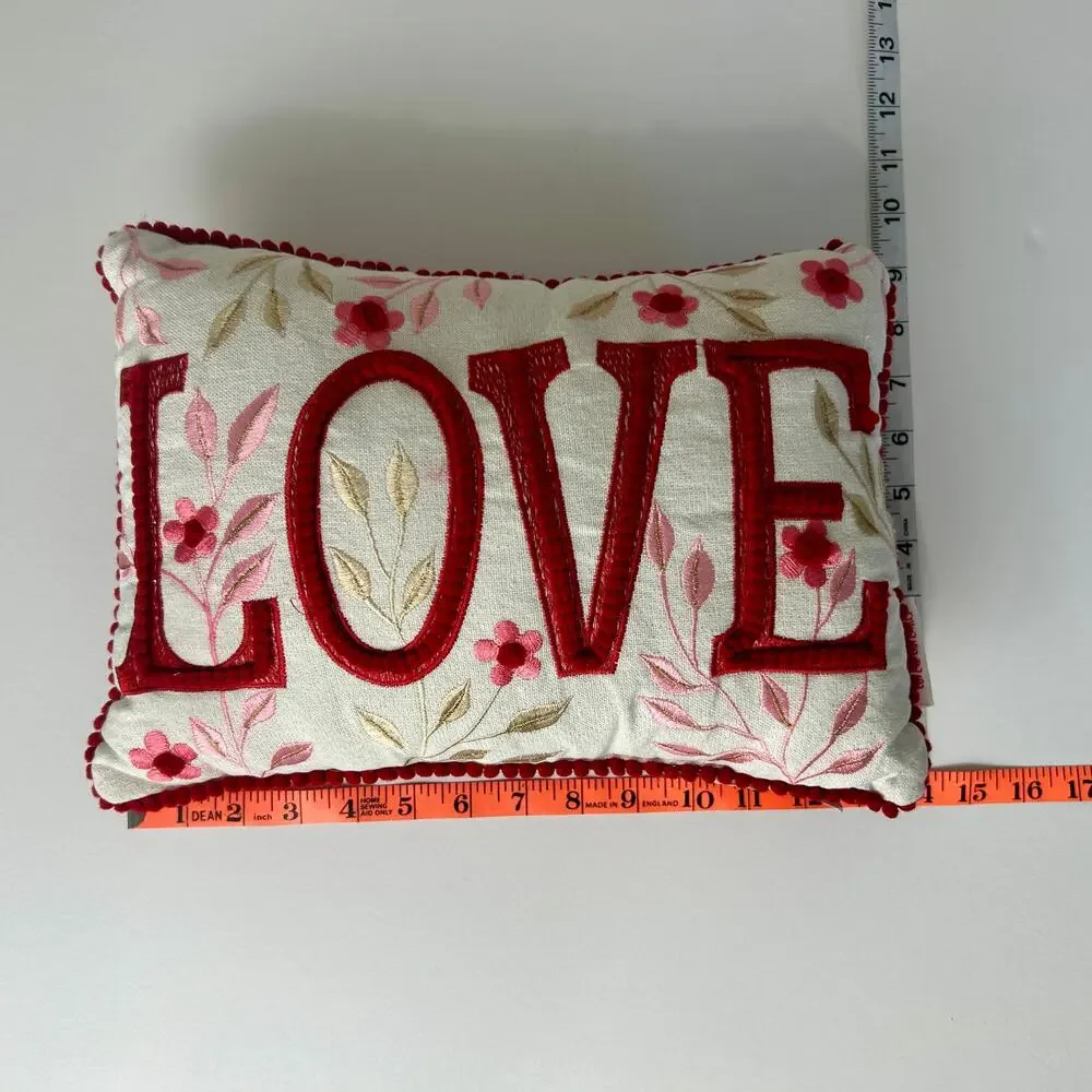 Love & Cupcakes LOVE Pillow Set 2 Valentine’s Decor